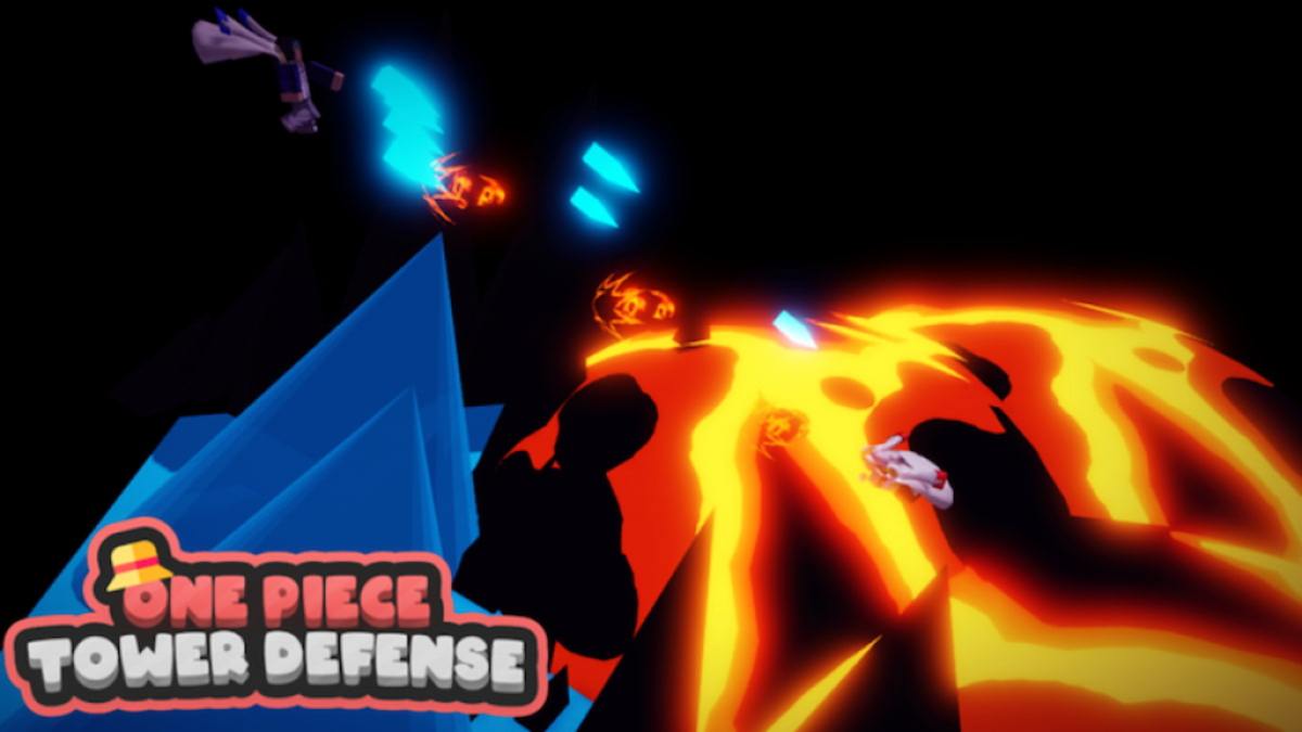Characters battling in Roblox One Piece Tower Defense