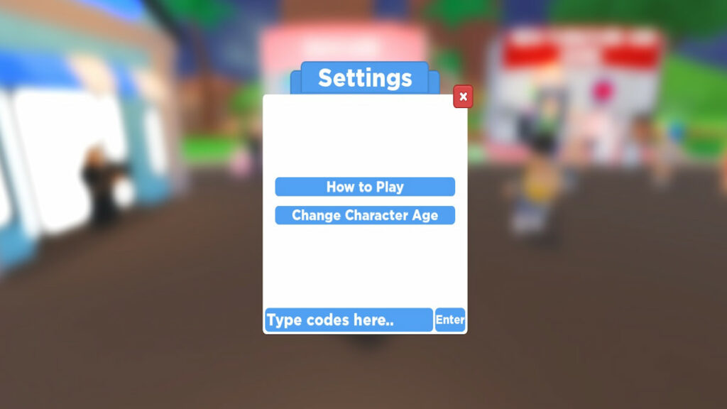 Redeem code text box for Roblox  Fame City!