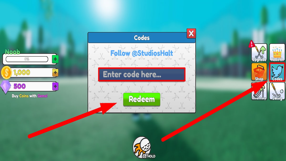 Golf Simulator Codes