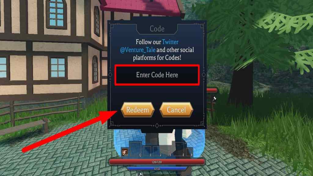 Canjear código para Venture Tale