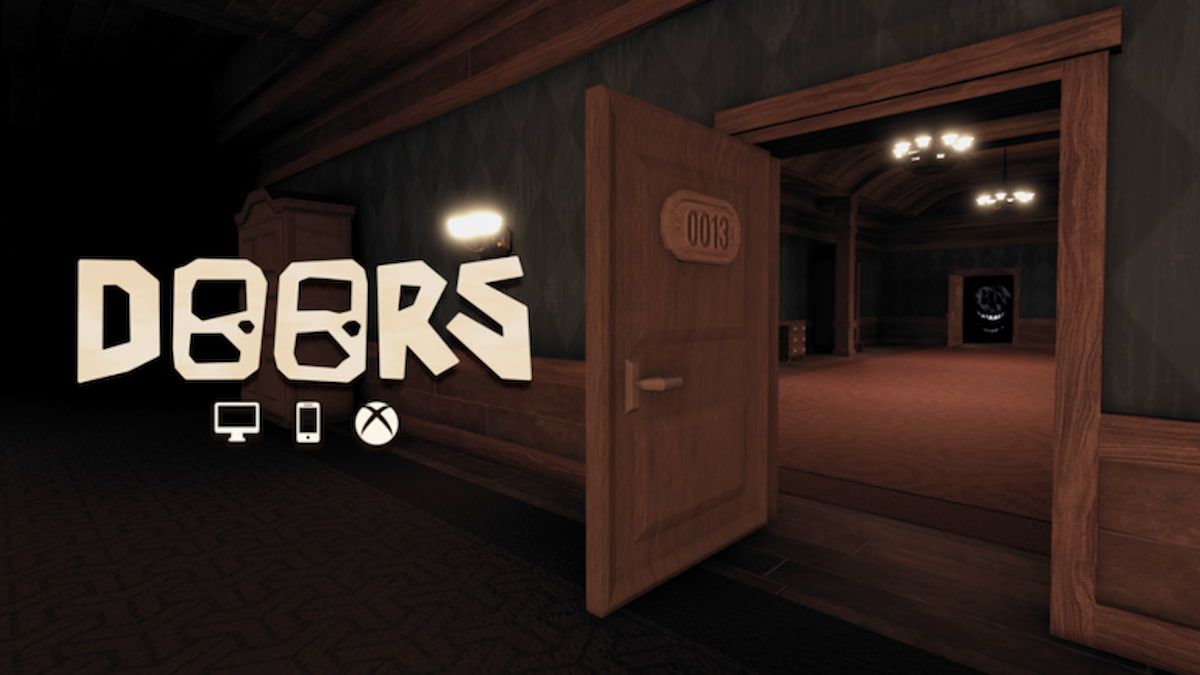 An open door in Roblox DOORS