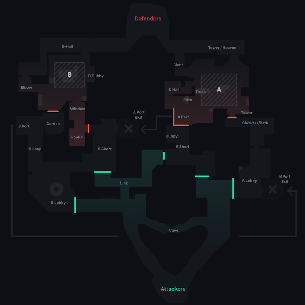 All Valorant Callouts for each map (Abyss) - Pro Game Guides