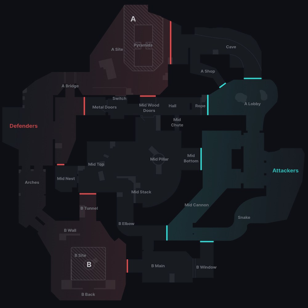 Abyss Layout All Valorant Callouts for each map (Abyss) - Pro Game Guides