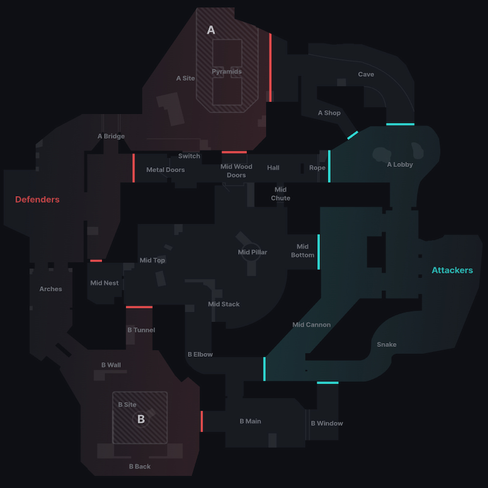 All Valorant Callouts for each map (Abyss) - Pro Game Guides