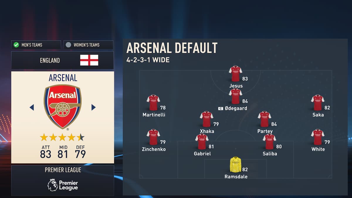 Fifa Arsenal Fc Player Ratings Ea Fc Ft Rice Odegaard Hot Sex Picture