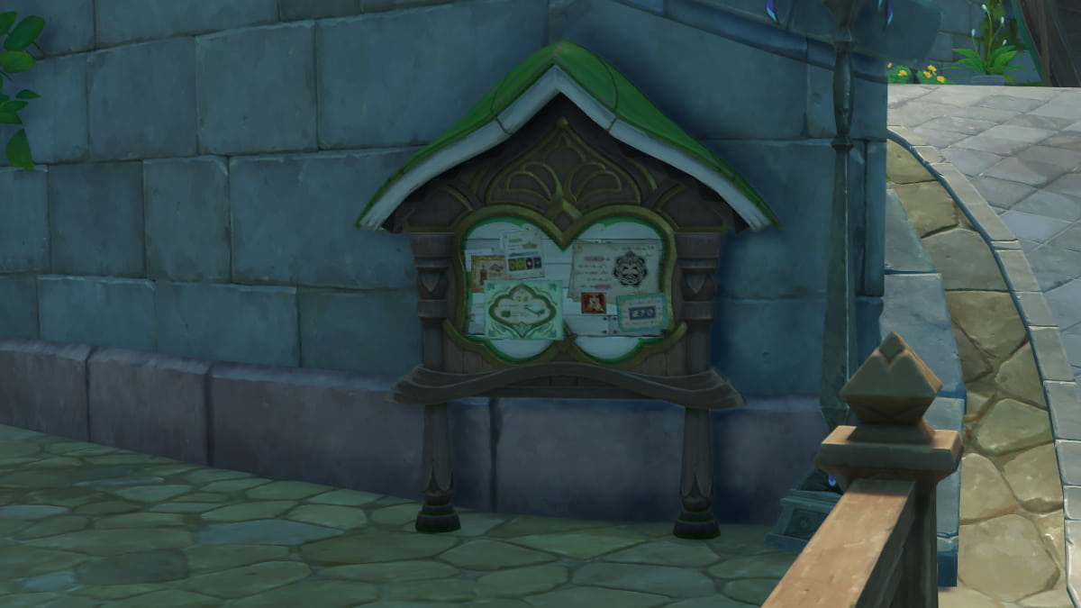 How to complete the Drusus Riddle Sumeru City bulletin board puzzle in