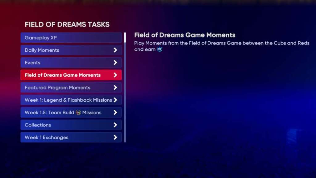 Field of Dreams Program and Goodies in MLB the Show 21