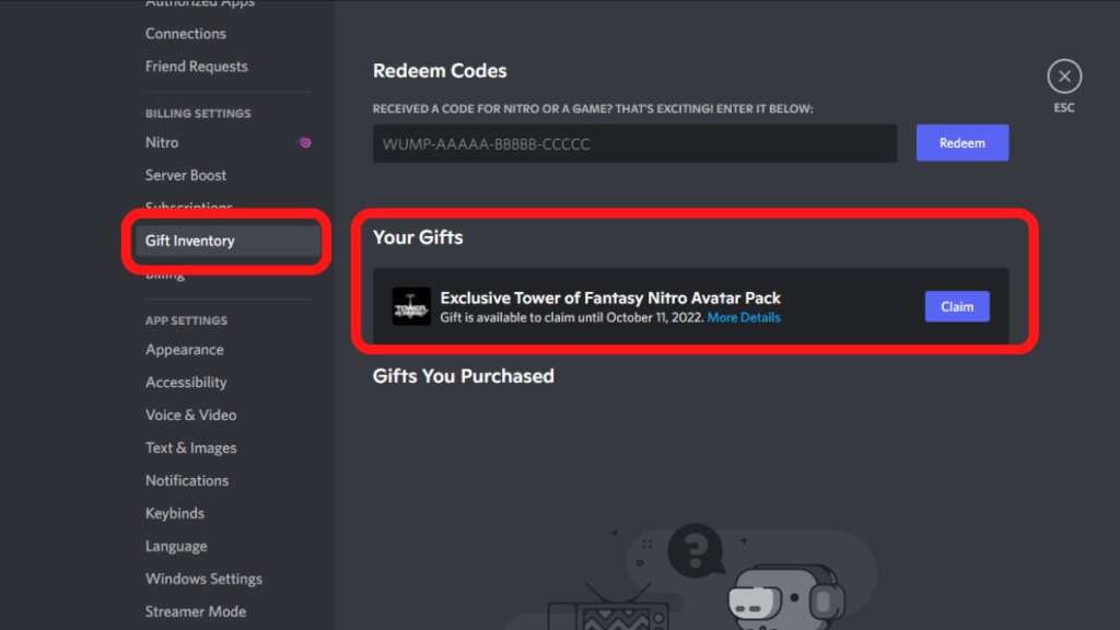 Tower of Fantasy Discord Nitro Special Gift Pack, One-Month Trial: How to  Claim