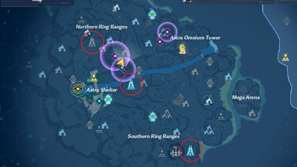 All Ruin locations in Astra in Tower of Fantasy. 