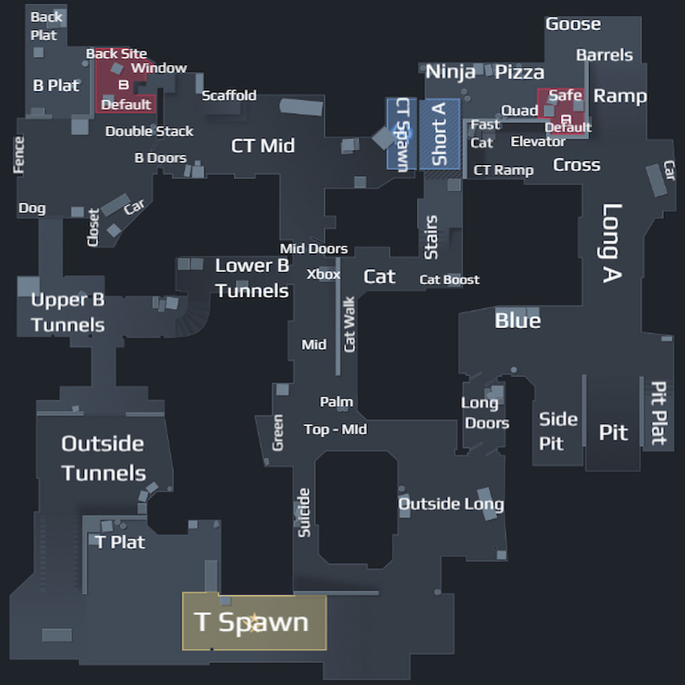 CSGO - All Dust 2 Map Callouts - Pro Game Guides