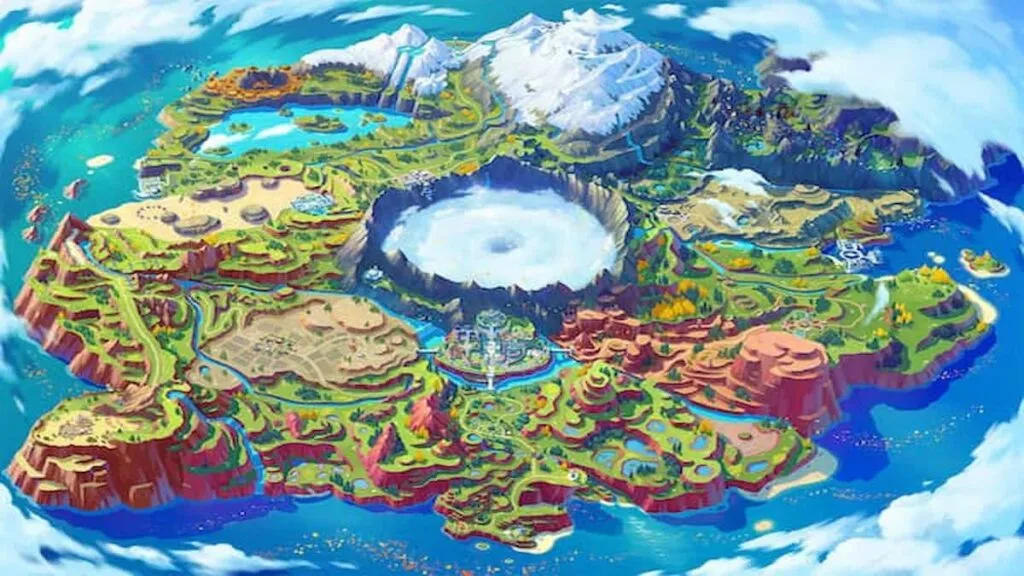 Pokémon Scarlet and Violet - Paldea region map, POIs and new features - The Hiu