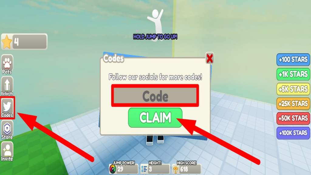 Roblox Jumping Legends game code (April 2022)