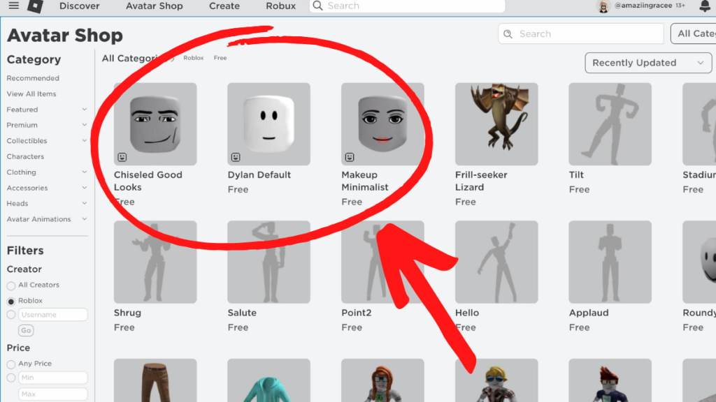 FREE DYNAMIC HEADS! HOW TO GET Makeup Minimalist, Chiseled Good Looks &  Dylan Default! (ROBLOX) 