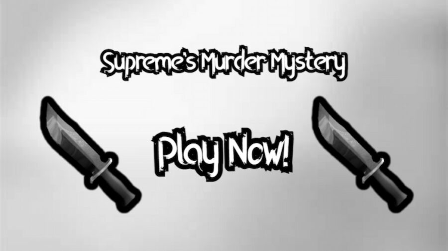 Logo with two knives for Roblox Supreme's Murder Mystery