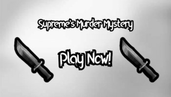 Logo with two knives for Roblox Supreme's Murder Mystery