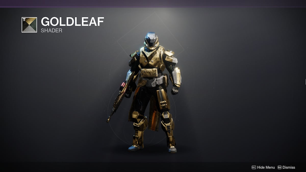 Goldleaf shader destiny 2