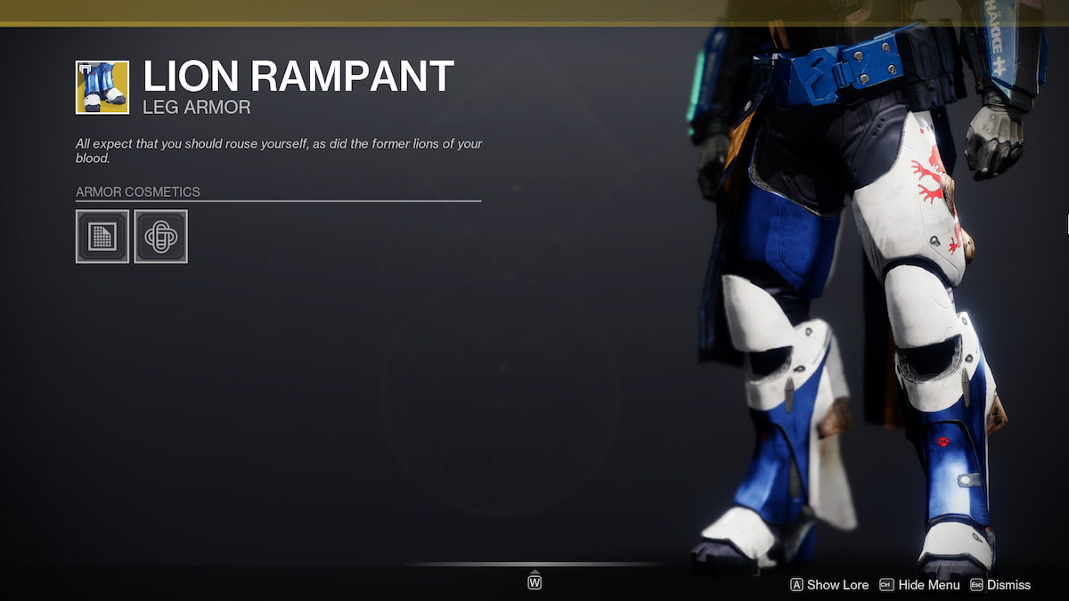 Destiny 2 - How to get Lion Rampant Exotic Titan Leg Armor.