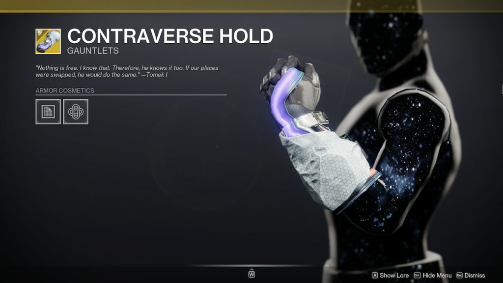 Destiny 2 - How to get Contraverse Hold Exotic Warlock Gauntlets.