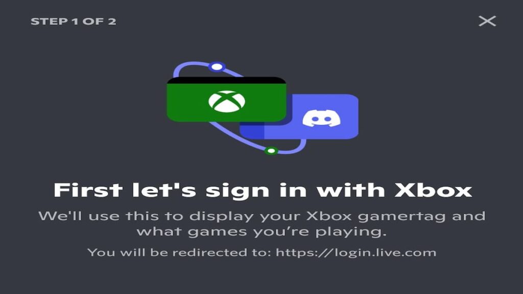 Sign in to Xbox with Discord