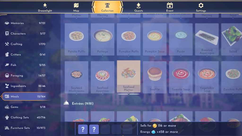 How to make Seafood Platter in Disney Dreamlight Valley Pro Game Guides