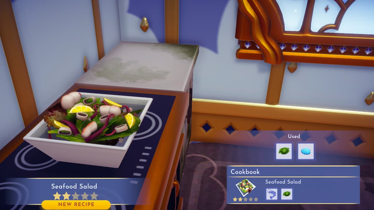 How to cook the Seafood Salad in Disney Dreamlight Valley - Pro Game Guides