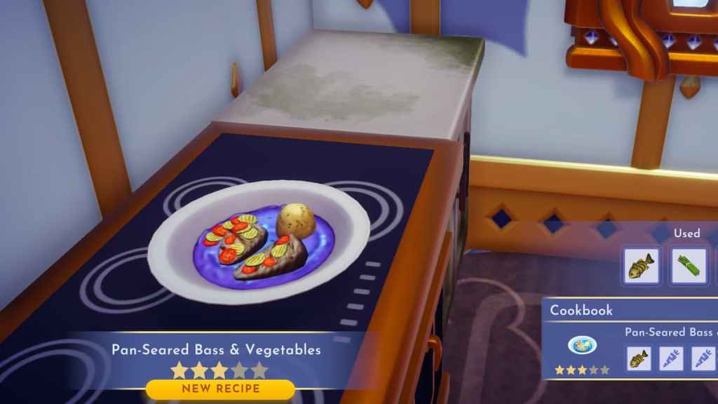 How to make PanSeared Bass in Disney Dreamlight Valley Pro Game Guides