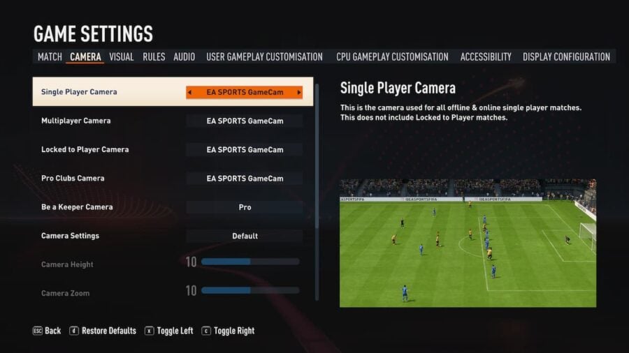 how-to-change-the-camera-angle-in-fifa-23-pro-game-guides