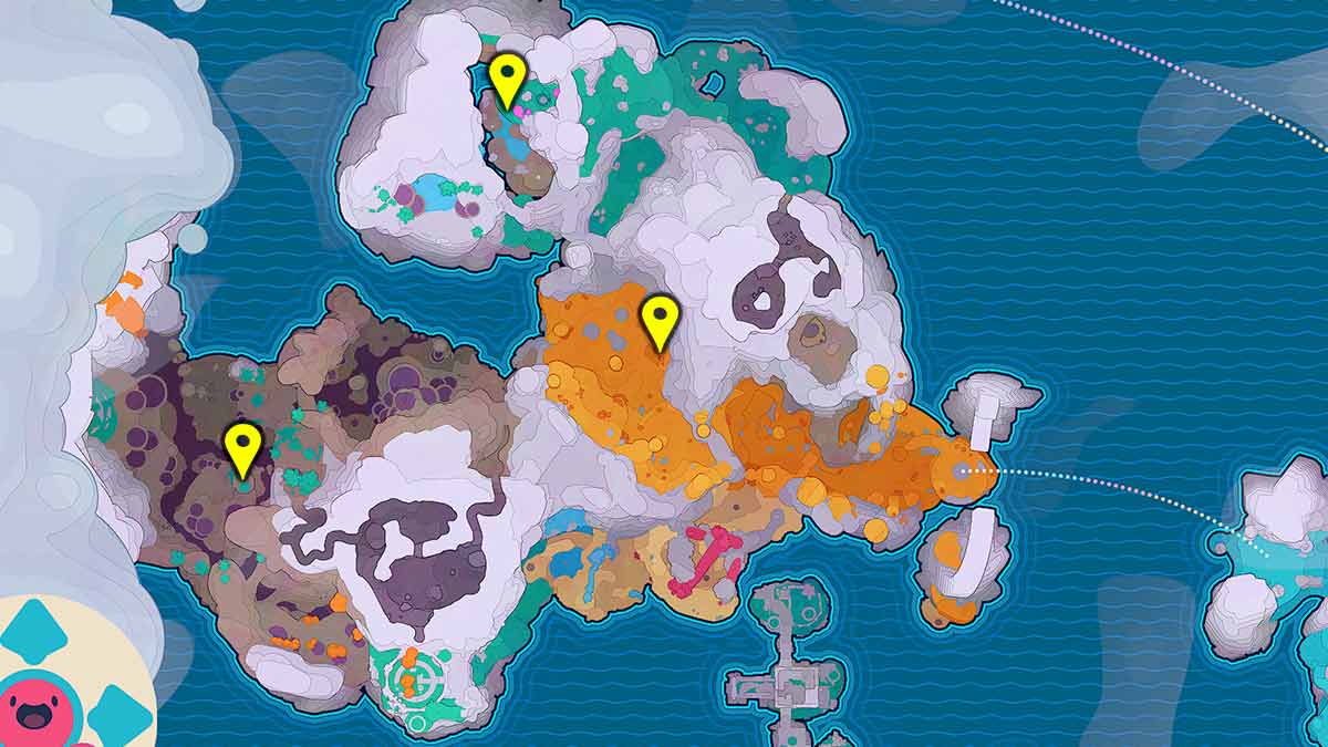 Area Map of Slime Rancher (Haven't explored The Moss Blanket, The