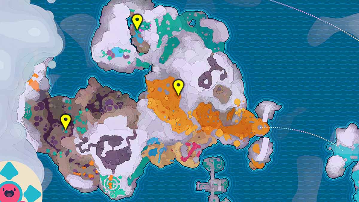 All Starlight Strand Map Data Nodes Slime Rancher 2 