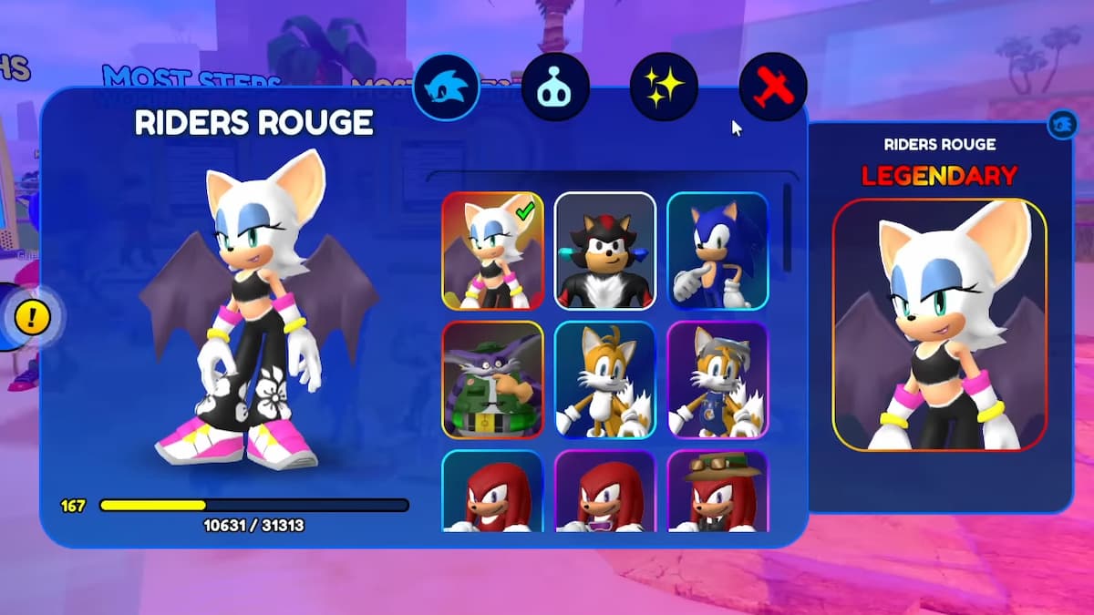 rouge the bat sonic riders