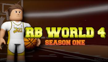 Character holding basketball for Roblox RB World 4