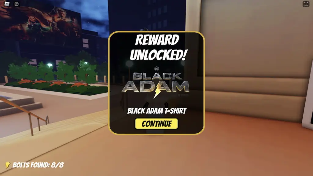 How to get the Black Adam Bolt and Black Adam Shirt for free in Roblox?