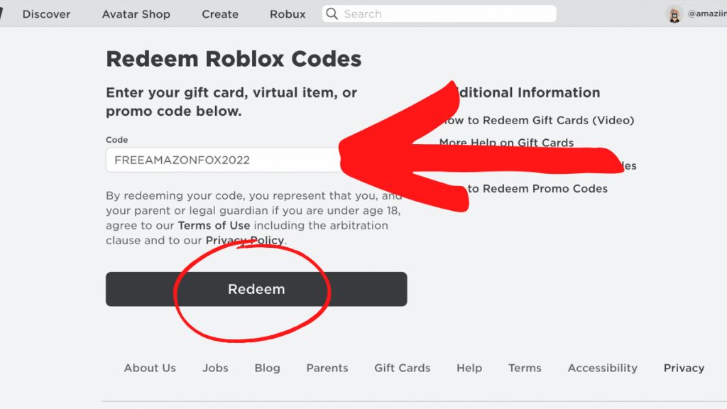 roblox redeem promo codes 2022