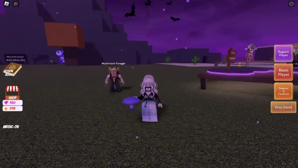 How to get the Mushroom ingredient in Wacky Wizards Roblox Pro Game