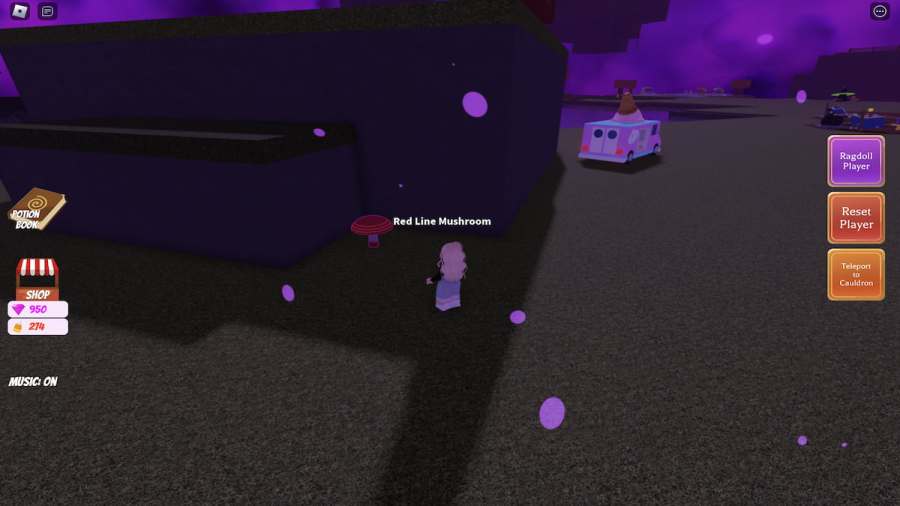 How to get the Mushroom ingredient in Wacky Wizards Roblox Pro Game