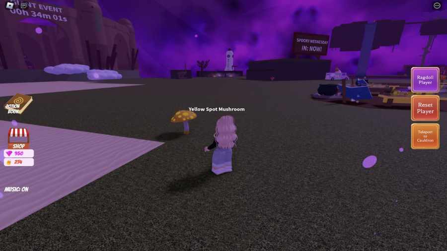 How to get the Mushroom ingredient in Wacky Wizards Roblox Pro Game