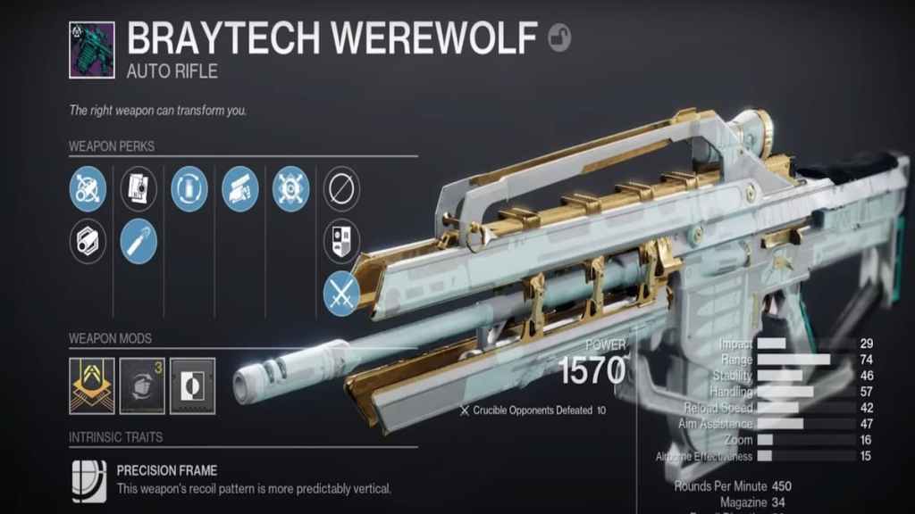 Destiny 2 Braytech Werewolf God Roll, Best Perks (PvP & PvE) Pro