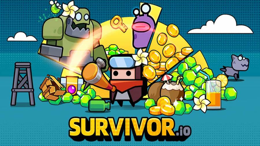 Character surrounded by enemies in Survivor.io