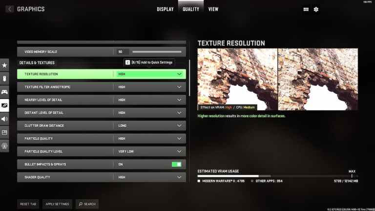 Best Pc Graphics Settings For Cod Modern Warfare 2 Campaign Pro Game