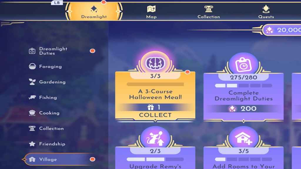 How to complete a 3Course Halloween Meal! in Disney Dreamlight Valley