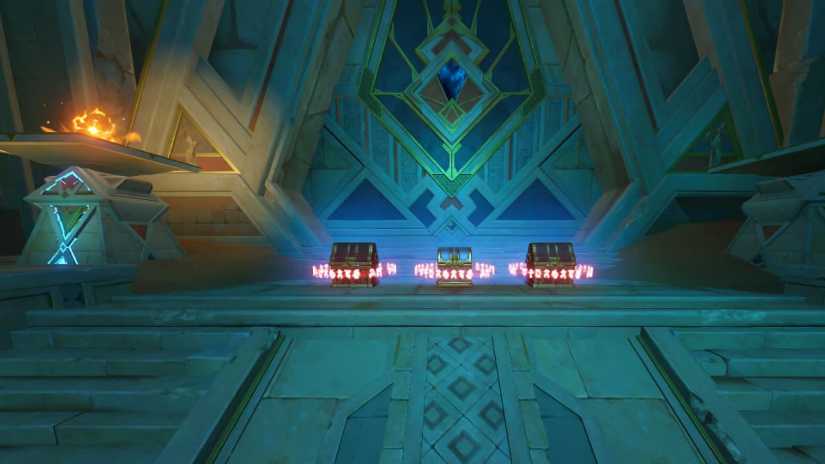 How to solve the Sekhem Hall Precious & Luxurious Chest underwater