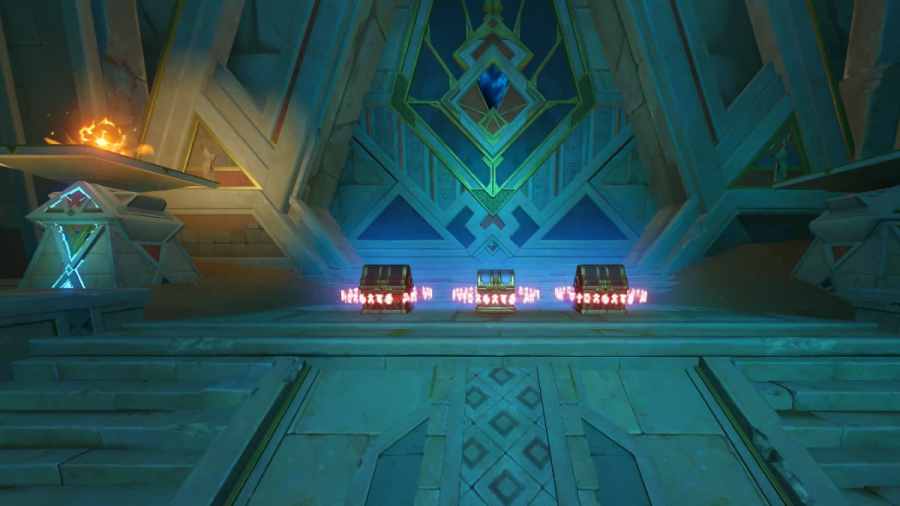 How to solve the Sekhem Hall Precious & Luxurious Chest underwater