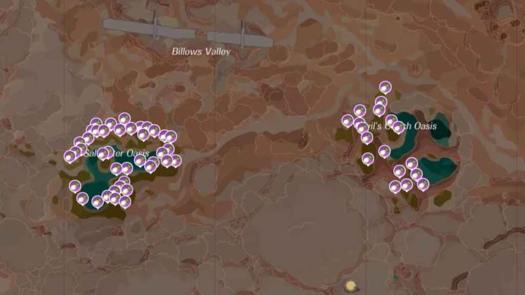 Screenshot via Tower of Fantasy Interactive Map