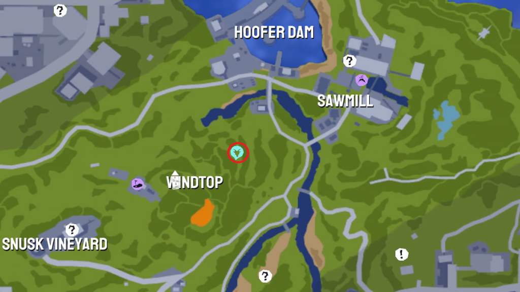 Map screenshot of fifth trehugger in Goat Simulator 3
