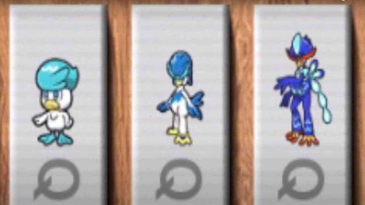 Pokémon Scarlet and Violet Starter Evolutions seem to have leaked