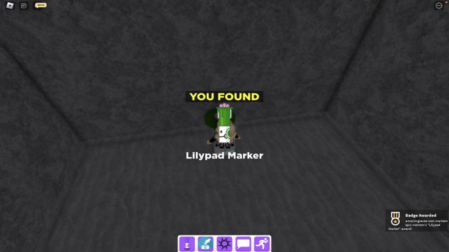 How to get the Lilypad Marker in Find the Markers Roblox Pro Game