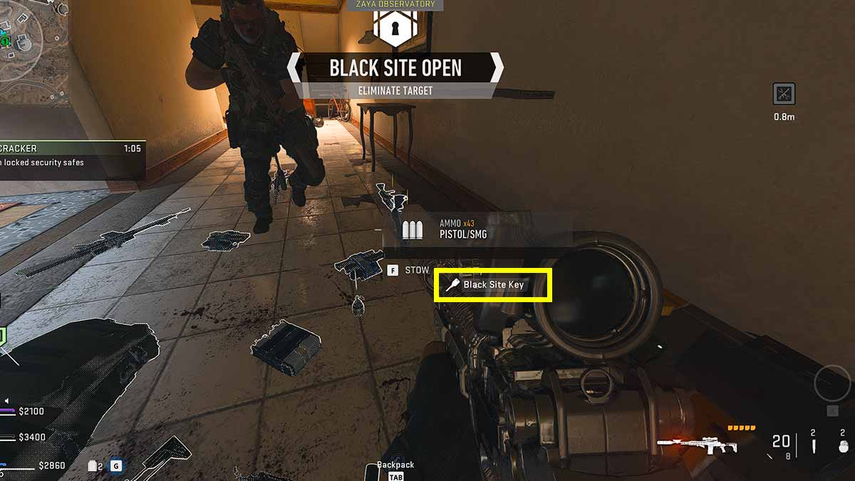 How to get Black Site key in Warzone 2.0