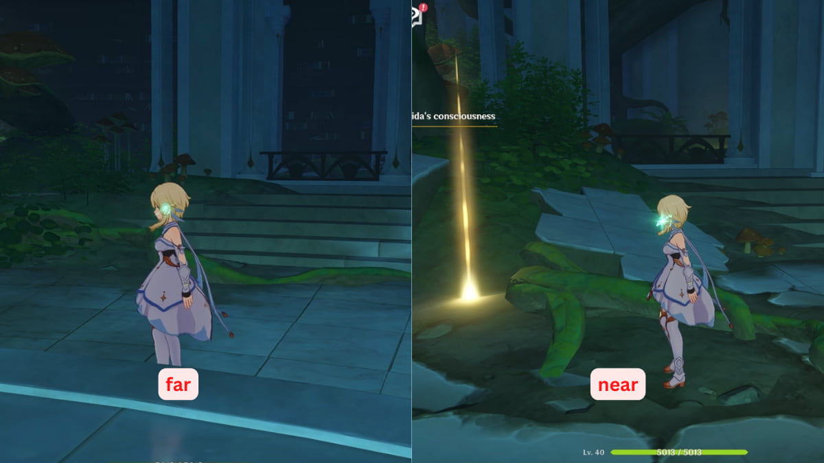 How to find a way to connect to Nahida's consciousness in Genshin