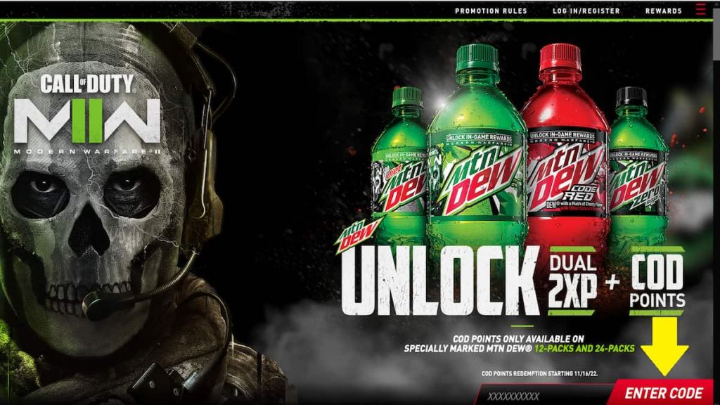 MW2 Mountain Dew Code How To Redeem Pro Game Guides