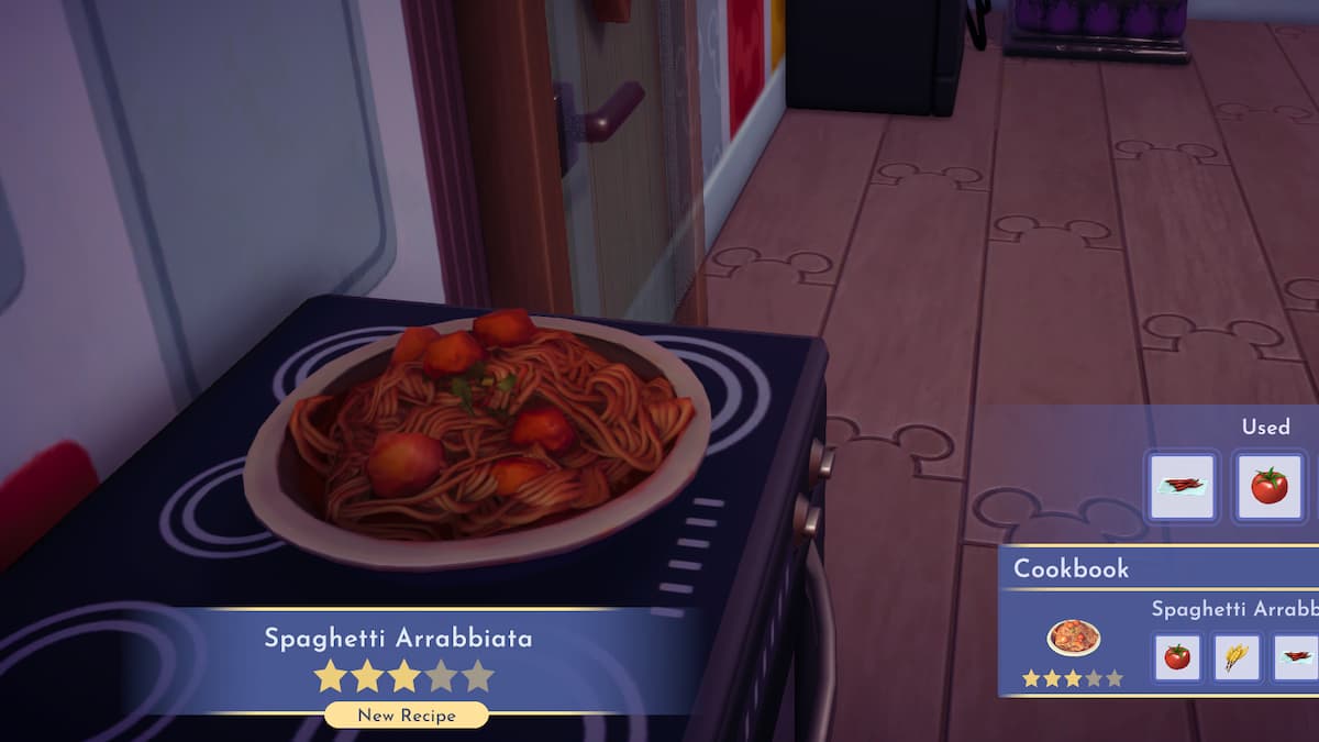 How to cook spaghetti arrabbiata in Disney Dreamlight Valley Thehiu